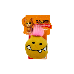 PetzzCats Ming Matatabi ve Çıngırak Sesli Peluş Kedi Oyuncağı Sarı 9x7 Cm