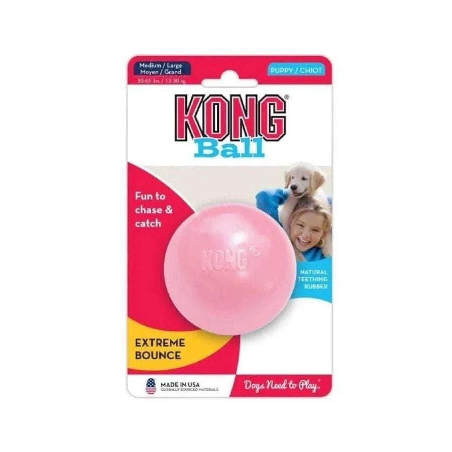Kong Puppy Ball Delikli Top Yavru Köpek Oyuncağı M/L