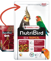 Versele Laga Nutribird G14 Tropical Paraket Pelet Kuş Yemi 1 kg