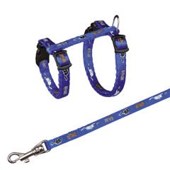 Trixie Yavru Kedi Göğüs Tasma Seti Siyah 8 Mm 21-34 Cm