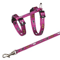 Trixie Yavru Kedi Göğüs Tasma Seti Siyah 8 Mm 21-34 Cm