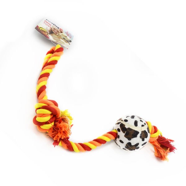 Euro Dog Köpek Diş İpi Toplu Sarı/Kırmızı/Turuncu 45 Cm