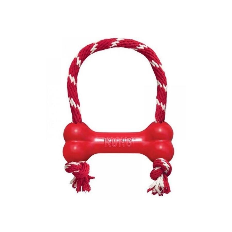 Kong Goodie Bone Kemik Şeklinde İp Sallantılı Çok Amaçlı Köpek Oyuncağı M