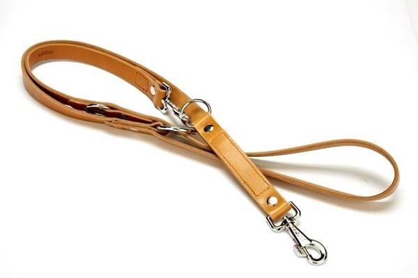 Doggie Classic Deri Köpek Gezdirme Tasması Medium Camel 2,5x120-190 Cm