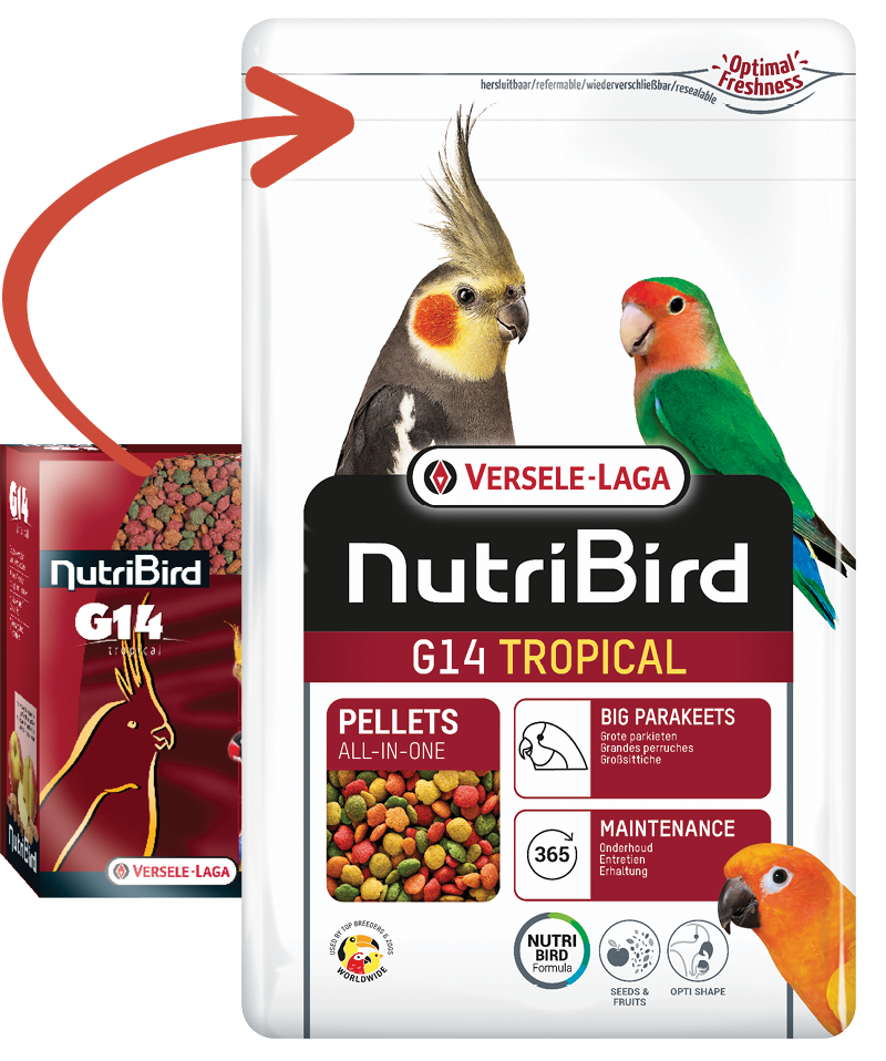Versele Laga Nutribird G14 Tropical Paraket Pelet Kuş Yemi 1 kg
