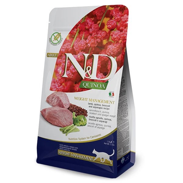 N&D Quinoa Weight Management Kuzu Yetişkin Kedi Maması 5 Kg