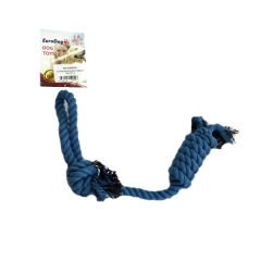 Euro Dog Köpek Diş İpi 1 Düğümlü Rulo Mavi 45 Cm