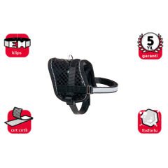 Karlie Reflektörlü Köpek Göğüs Tasması Xsmall Siyah 31-40 Cm