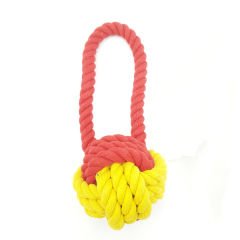 Euro Dog Köpek Diş İpi Örme Topuzlu Sarı 18 Cm