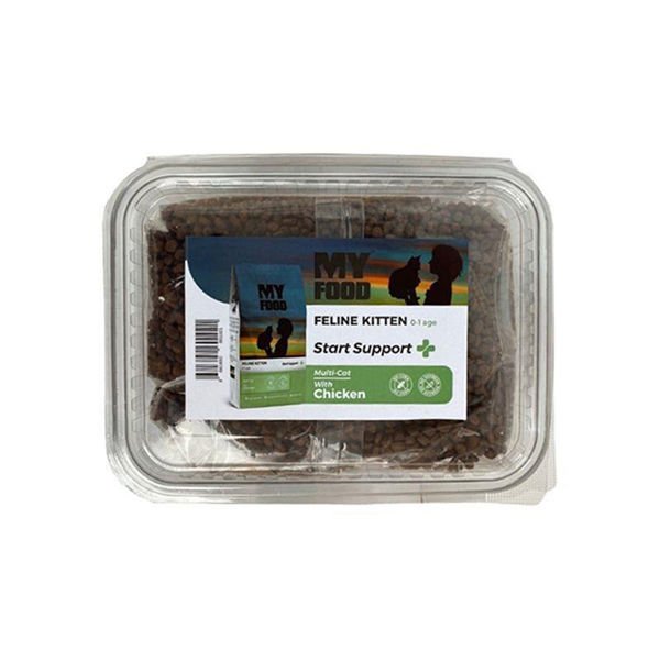 My Food Kitten Start Support Tavuklu Yavru Kedi Maması 1 Kg(Şeffaf Paket)