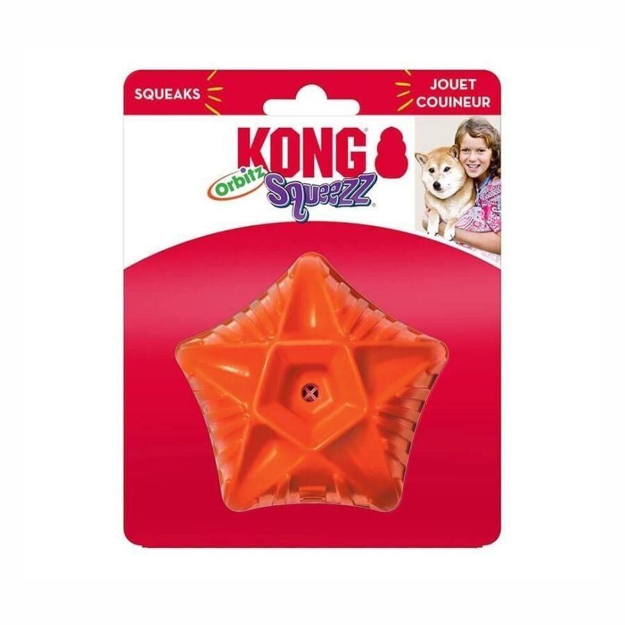 Kong Squeezz Orbitz Top Şeklinde Ses Çıkaran Köpek Oyuncağı M/L