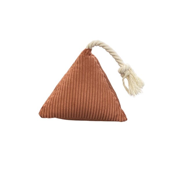 Pet Comfort İpli Prizma Köpek ve Kedi Oyuncağı Kiremit 17x30 Cm