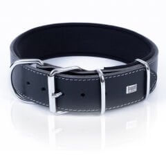 Doggie Dayanıklı Deri Köpek Boyun Tasması Small Siyah 5x50-60 Cm