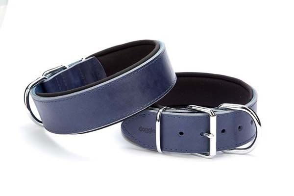 Doggie Güçlü Deri Köpek Boyun Tasması Small Mavi 5x50-60 Cm