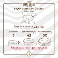 Doggie Dayanıklı Deri Köpek Boyun Tasması Medium Siyah 5x55-65 Cm
