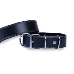 Doggie Dayanıklı Deri Köpek Boyun Tasması Medium Siyah 5x55-65 Cm