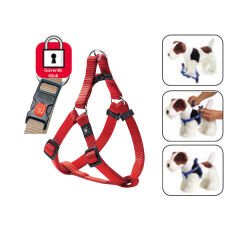 Karlie Kilitli Köpek Göğüs Tasması Large Kırmızı 60-90 Cm