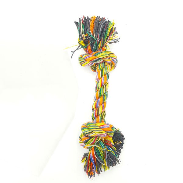 Euro Dog Çift Düğüm Diş İpi Köpek Oyuncağı Renkli 23 Cm