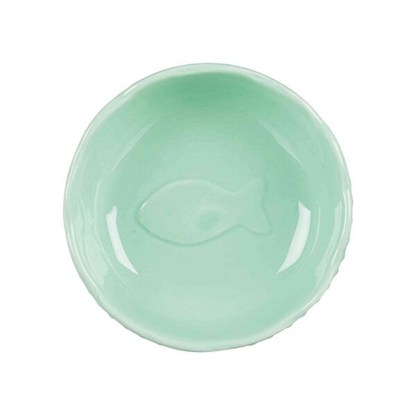 Trixie Balıklı Seramik Kedi Mama ve Su Kabı 0.25 Lt 15 Cm