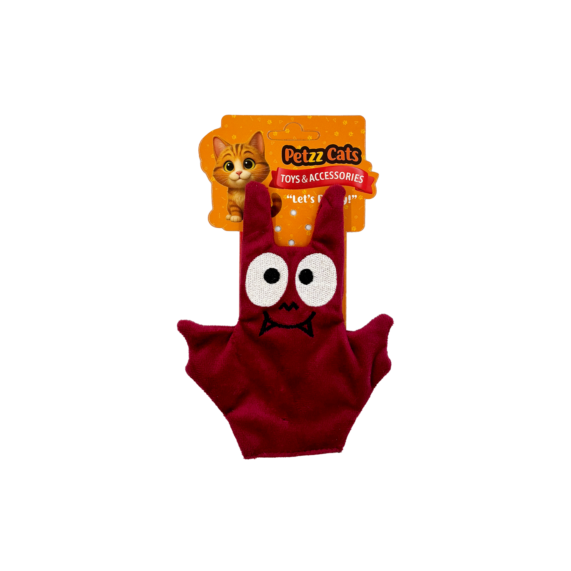 PetzzCats Baty Matatabi ve Çıngırak Sesli Peluş Kedi Oyuncağı Kahverengi 15x12 Cm