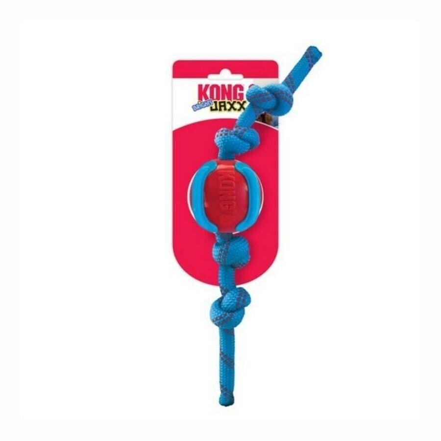 Kong Jaxx Brights Sandviç Şeklinde İp Uzantılı Köpek Oyuncağı M