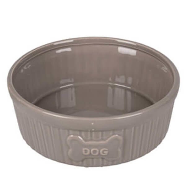Flamingo Mabel Seramik Kedi ve Köpek Mama Kabı Kahverengi 640 Ml