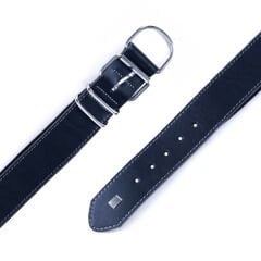 Doggie Dayanıklı Deri Köpek Boyun Tasması Large Siyah 5x60-70 Cm