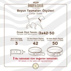 Doggie Dayanıklı Deri Köpek Boyun Tasması Large Siyah 5x60-70 Cm