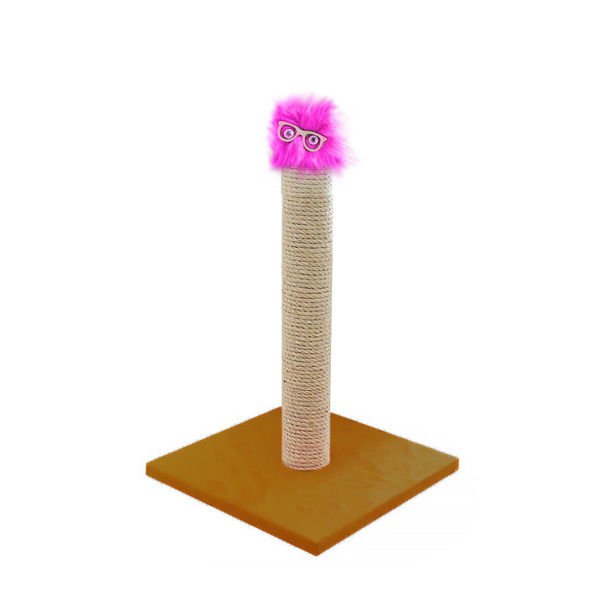 Euro Cat Oyuncaklı Kedi Tırmalama Tahtası Hardal 47 Cm