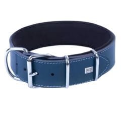 Doggie Dayanıklı Deri Köpek Boyun Tasması Large Mavi 5x60-70 Cm