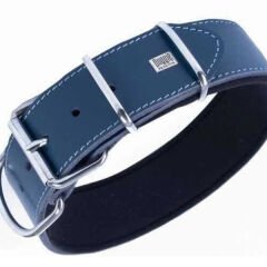 Doggie Dayanıklı Deri Köpek Boyun Tasması Large Mavi 5x60-70 Cm