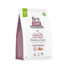 Brit Care Sustainable Tavuklu ve Böcek Proteinli Büyük Irk Yavru Köpek Maması 3 Kg