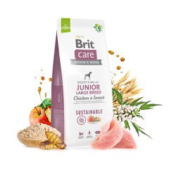 Brit Care Sustainable Tavuklu ve Böcek Proteinli Büyük Irk Yavru Köpek Maması 3 Kg