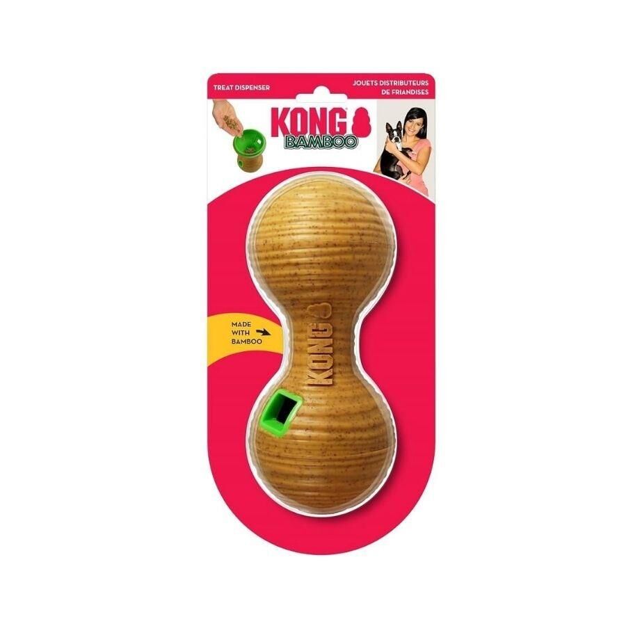 Kong Bamboo Feeder Dambıl Şeklinde Ödül Maması Dağıtma Köpek Oyuncağı M