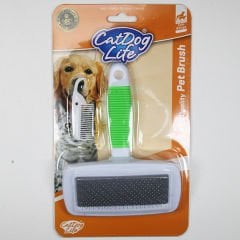 Catdoglife Kedi ve Köpek İçin İnce Tel Fırça Tarama Fırçası ve Tarak