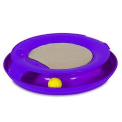 Jackson Galaxy Spiral Tırmalamalı Ledli Kedi Oyuncağı Mor