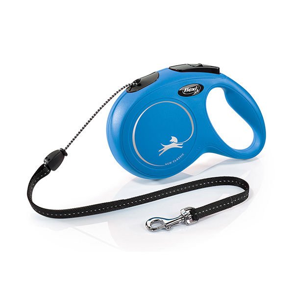 Flexi New Classic İp Otomatik Köpek Gezdirme Tasması Medium Mavi 8 Mt