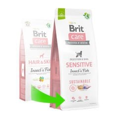Brit Care Sustainable Sensitive Balıklı ve Böcek Proteinli Yetişkin Köpek Maması 3 Kg