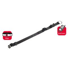 Karlie Basic Klipsli Köpek Boyun Tasması Large Siyah 45-65 Cm