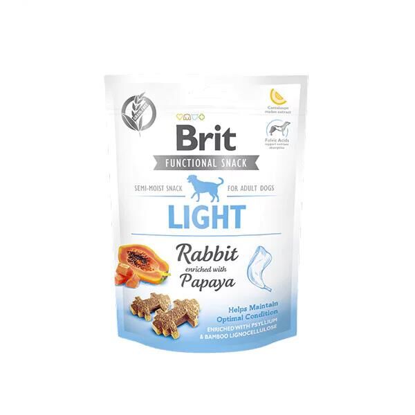 Brit Light Glutensiz Tavşanlı ve Papayalı Kilo Kontrolü Sağlayan Köpek Ödülü 150 gr