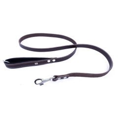 Doggie Comfort Klasik Deri Köpek Gezdirme Tasması Medium Kahverengi 2.5x90-90 Cm