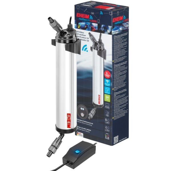 Eheim ReeflexUV+E 2000 UV Wifi Kontrollü Akvaryum Suyu Düzenleyici Filtre 56x15x13 Cm 24W 1200 Lt/s