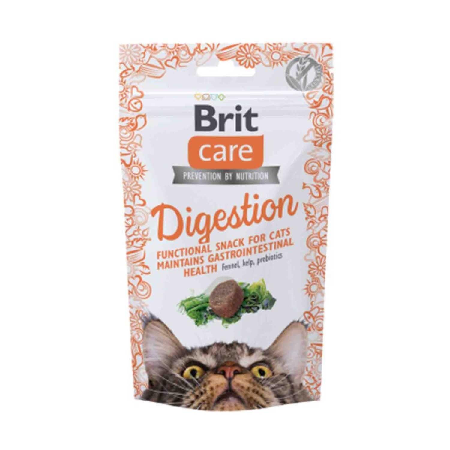 Brit Care Snack Digestion Sindirim Sistemi Düzenleyici Kedi Ödül Maması 50 gr