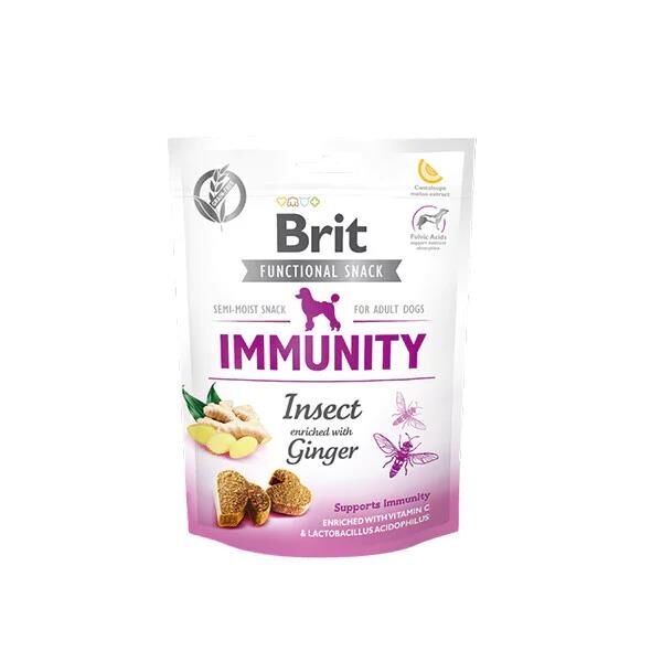 Brit Immunity Zencefilli ve Larva Proteinli Bağışıklık Destekleyici Köpek Ödülü 150 gr