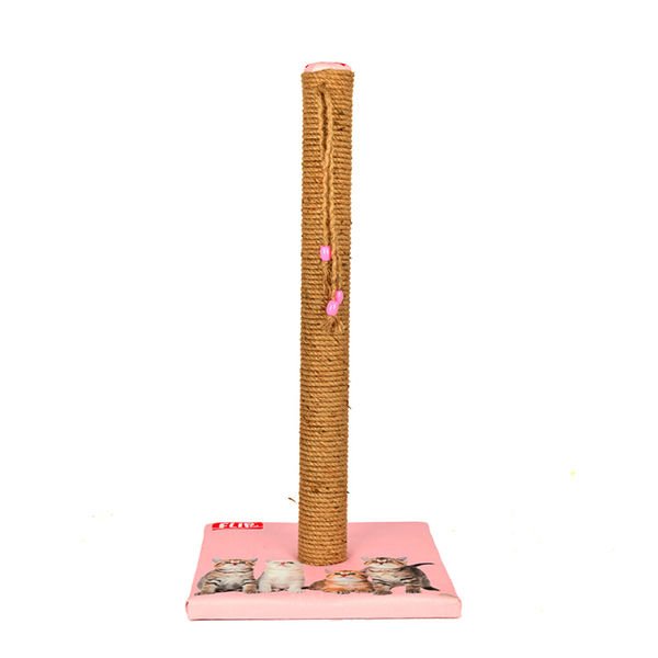 Flip Kedi Desenli Kedi Tırmalama Pembe 70h Cm