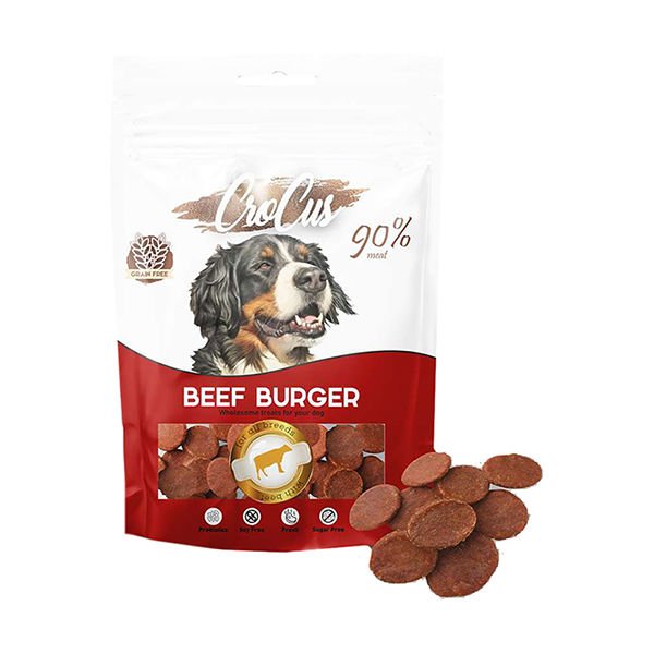 Crocus Burger Biftekli Tahılsız Köpek Ödül Maması 80 Gr