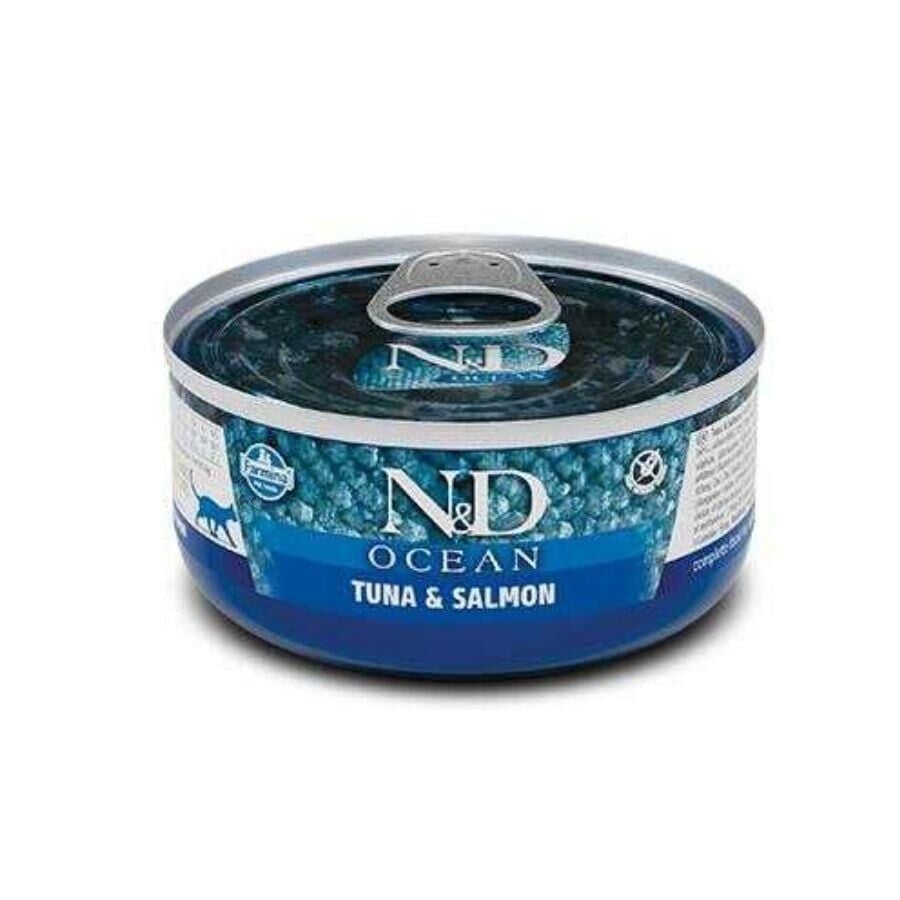 N&D Ocean Ton Balıklı ve Somonlu Yetişkin Kedi Konservesi 80 gr