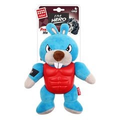 Gigwi Sesli Süper Kahraman Tavşan Peluş Köpek Oyuncağı 20 Cm