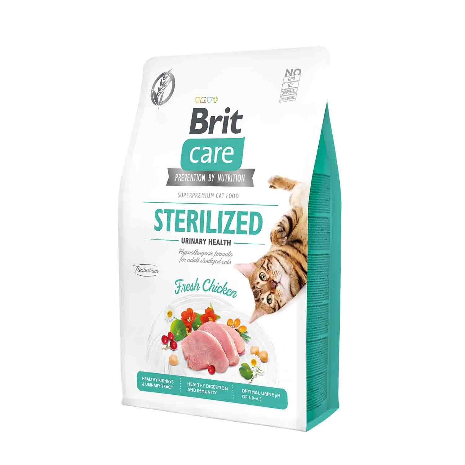 Brit Care Urinary Tavuklu Tahılsız Kısırlaştırılmış Yetişkin Kedi Maması 7 kg