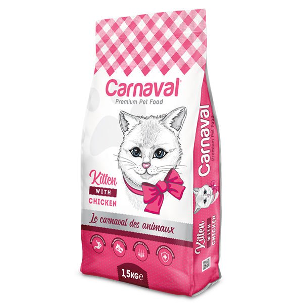 Carnaval Premium Cat Kitten Tavuklu Yavru Kedi Maması 1.5 Kg